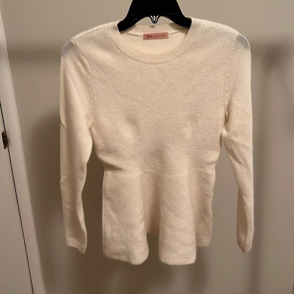 Jill by Jill Stuart wool peplum sweater